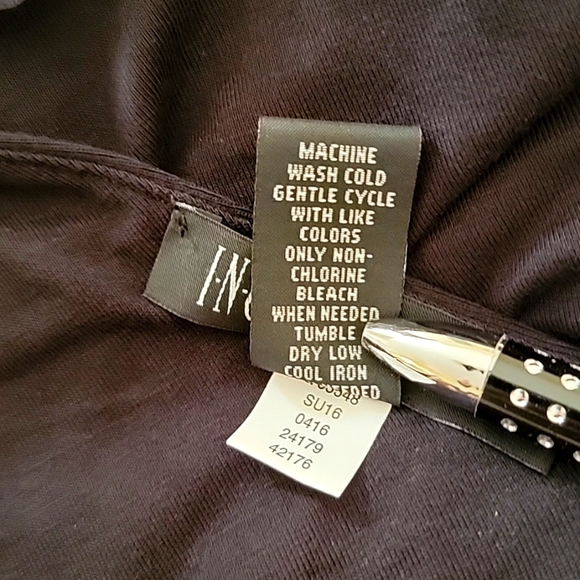 INC International Concepts Black Fringed Dress - Picture 6 of 6